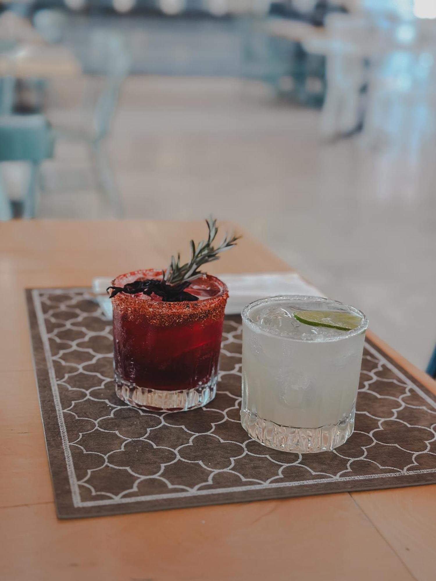 Hotel Catedral La Paz Exterior photo A blackberry margarita (left)